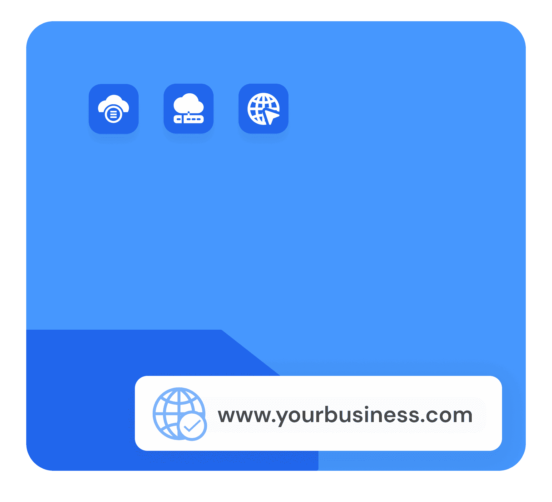 Cloud solutions and VPS illustration