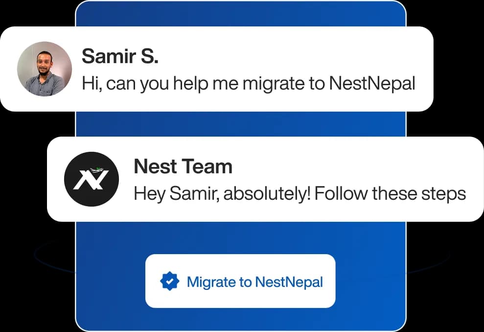 Free migration chat and confirmation interface layout Free migration chat and confirmation interface layout